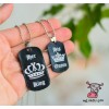 Кулоны парные для влюбленных "Her King. His Queen Корона". Цена за 1 набор